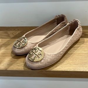 Tory Burch Minnie Travel Quilted Leather Ballet Flat